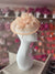 Nude Sinamay Petunia Flower Fascinator With A Saucer Base-Fascinators Direct