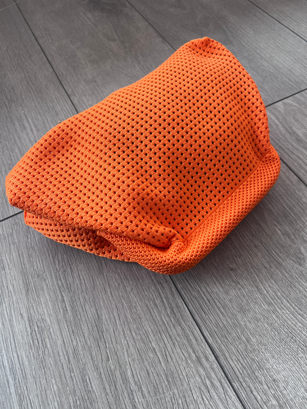 Orange Hand Crochet Clutch Bag-Fascinators Direct