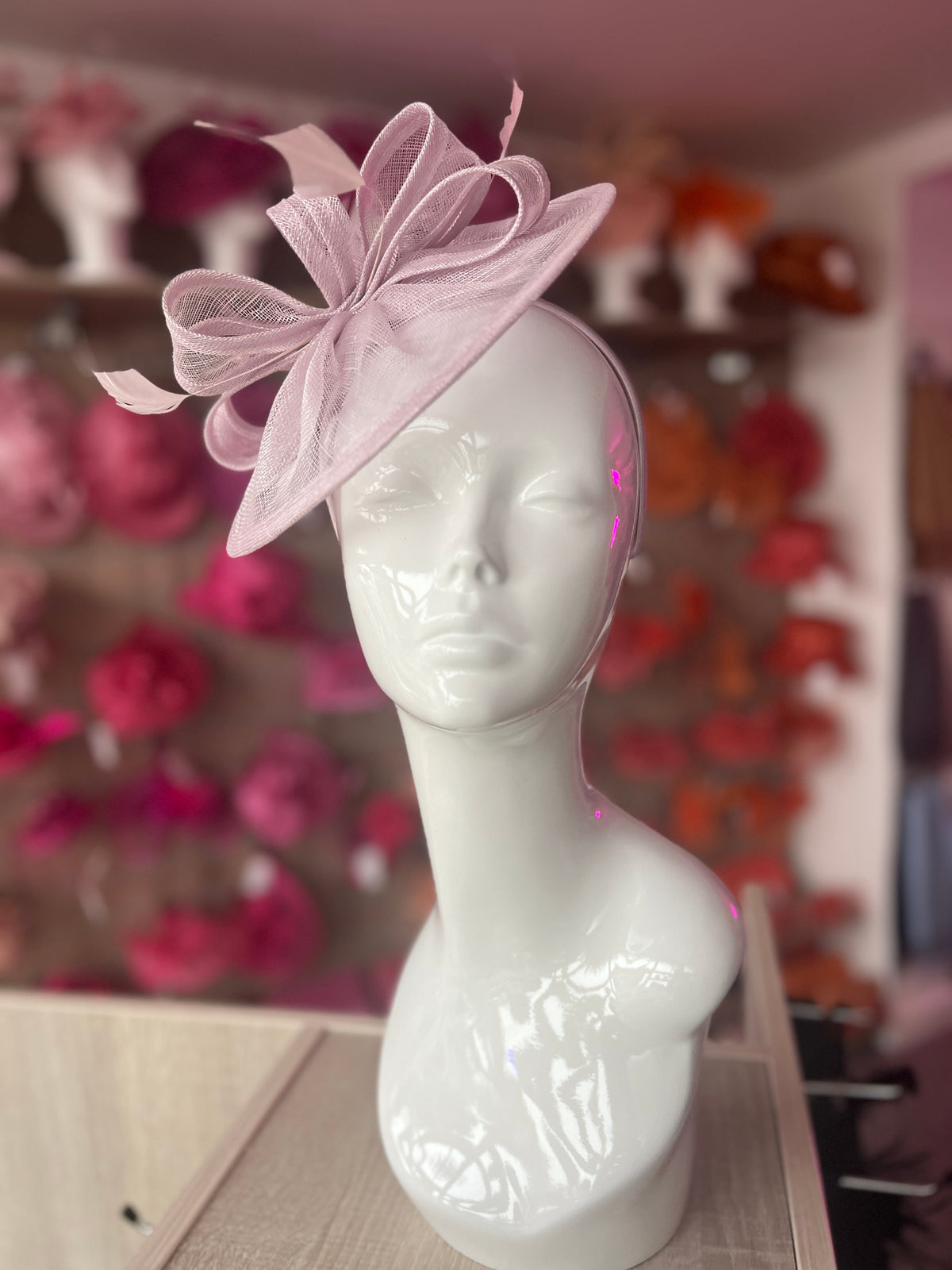 Orchid Curved Disc Fascinator-Fascinators Direct