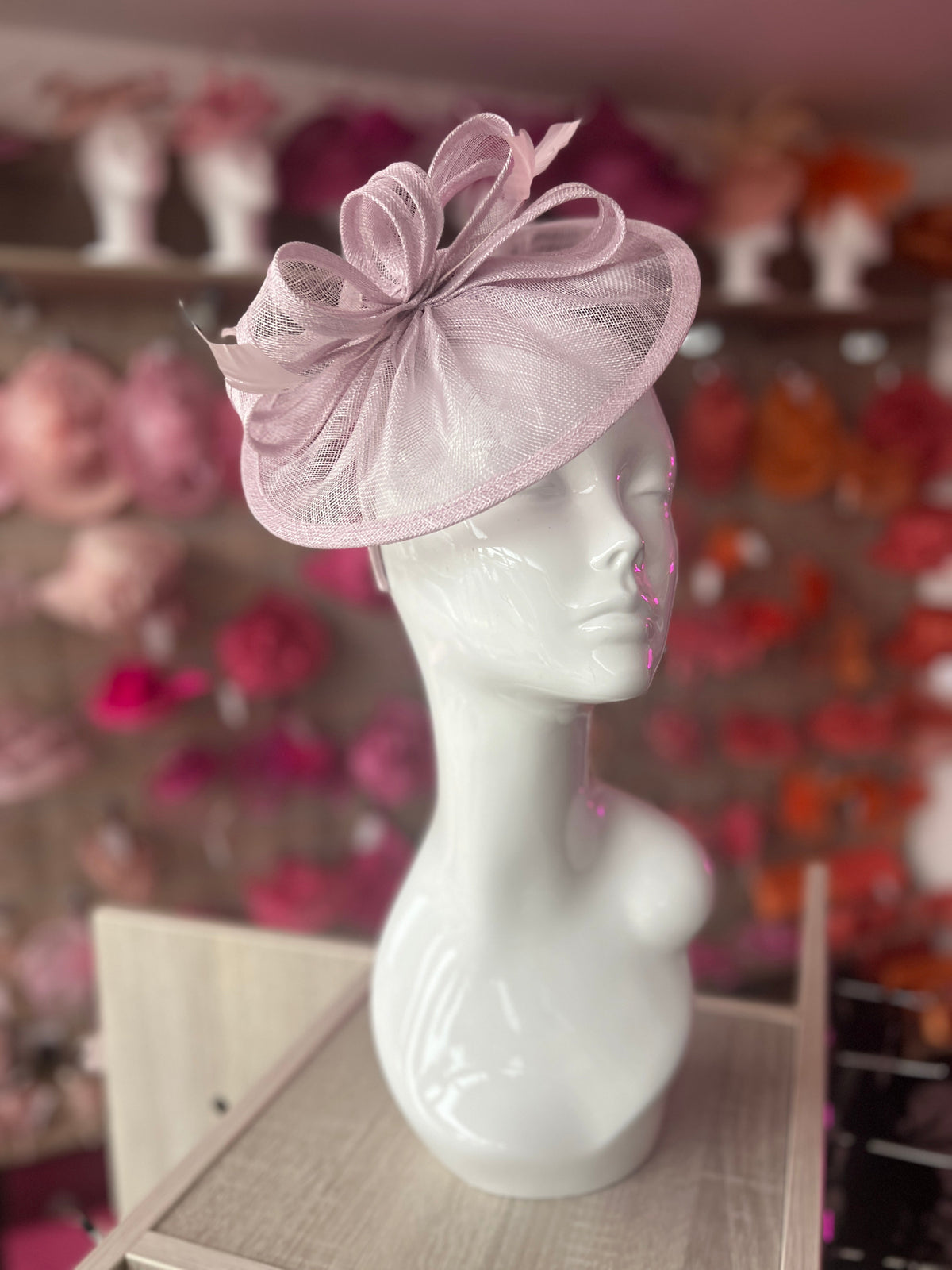 Orchid Curved Disc Fascinator-Fascinators Direct