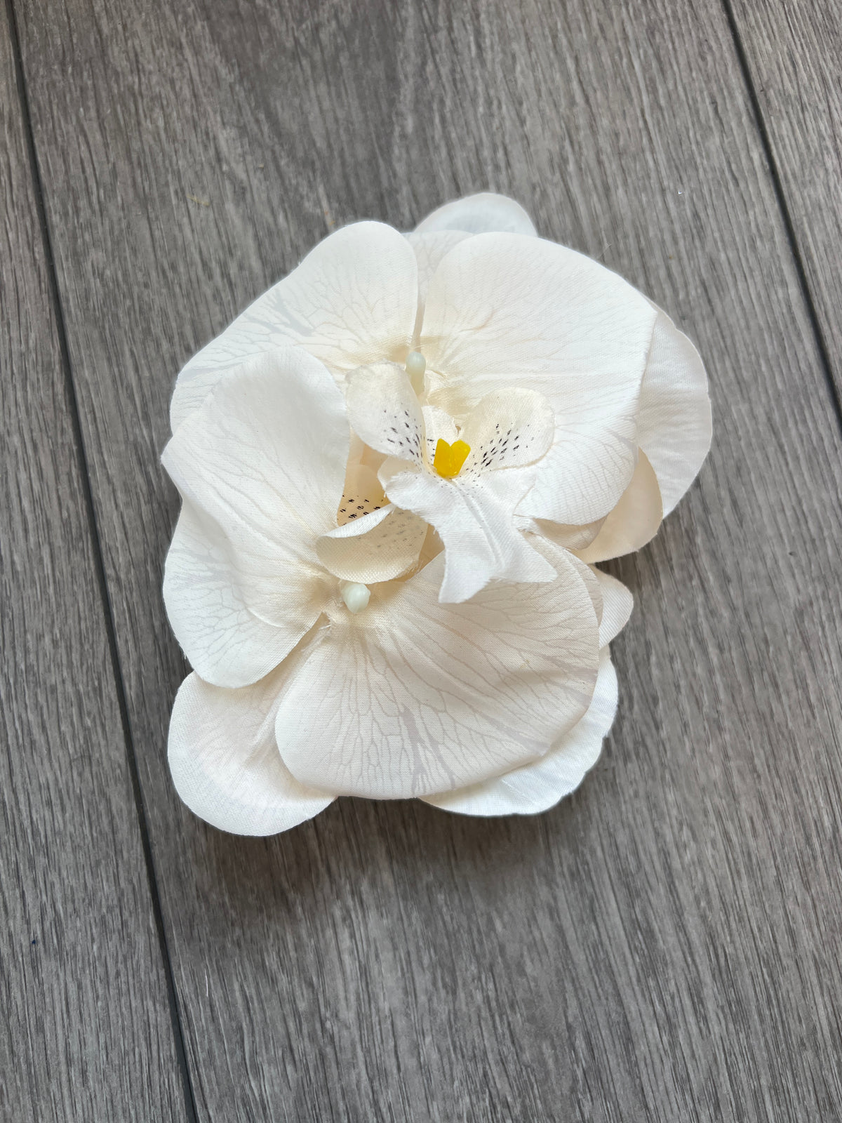 Orchid Hair Claw - Ivory-Fascinators Direct