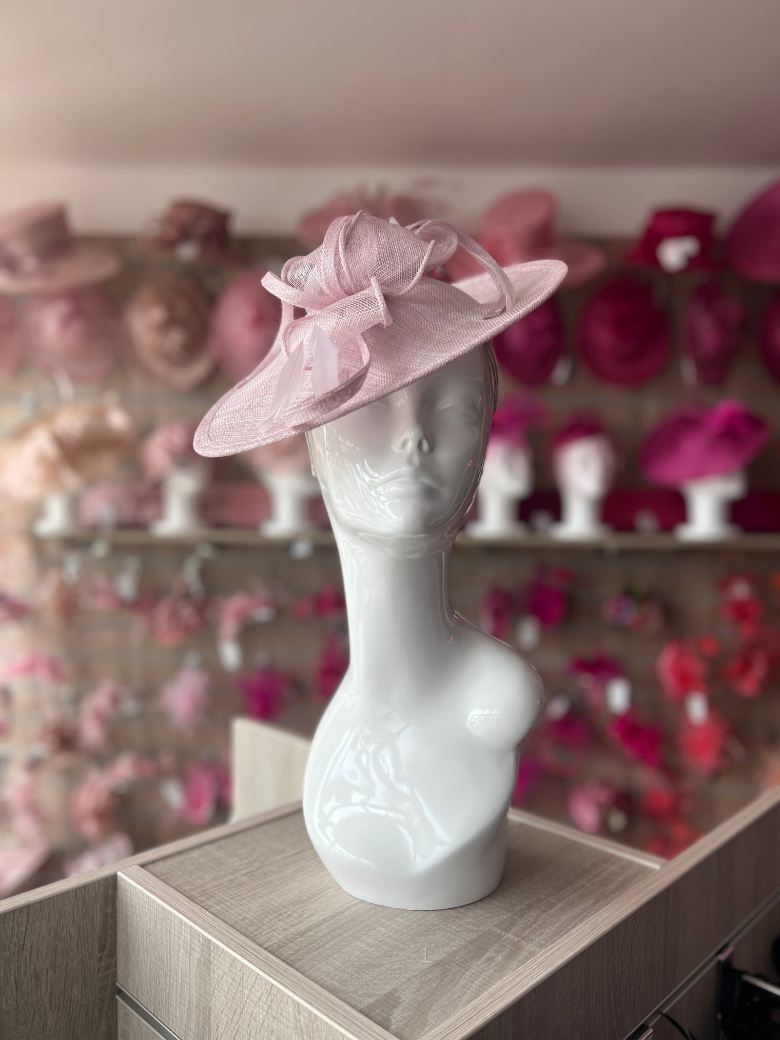 Orchid Teardrop Disc Fascinator-Fascinators Direct