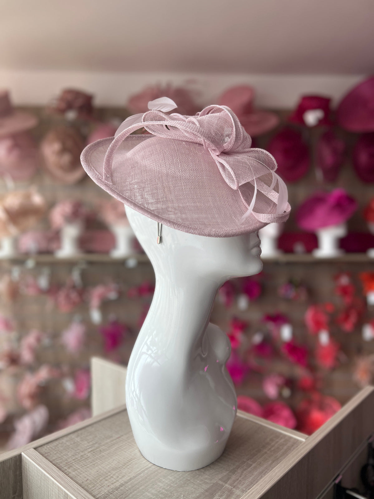 Orchid Teardrop Disc Fascinator-Fascinators Direct