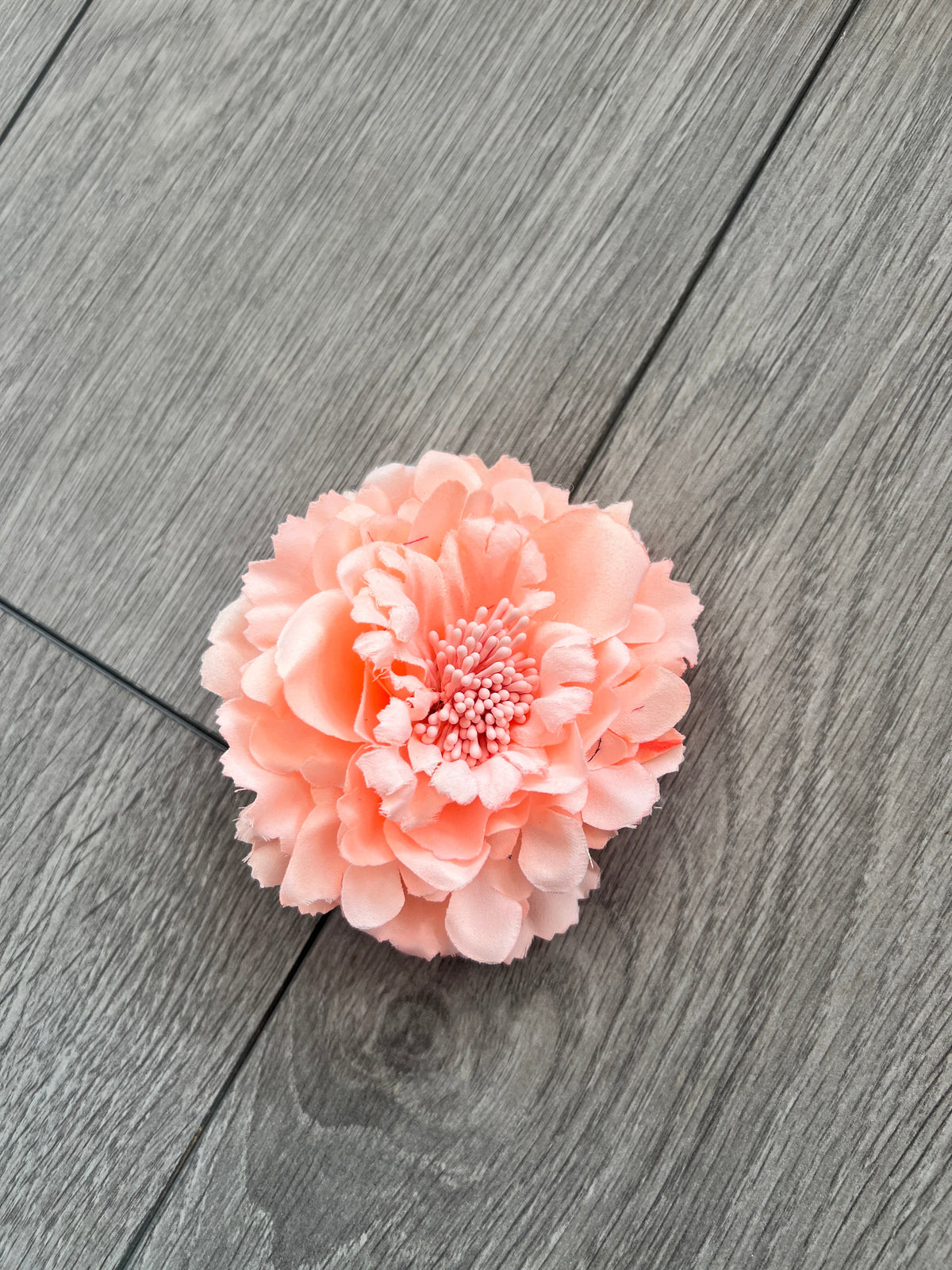 Peach Hair Flower Fascinator Clip-Fascinators Direct