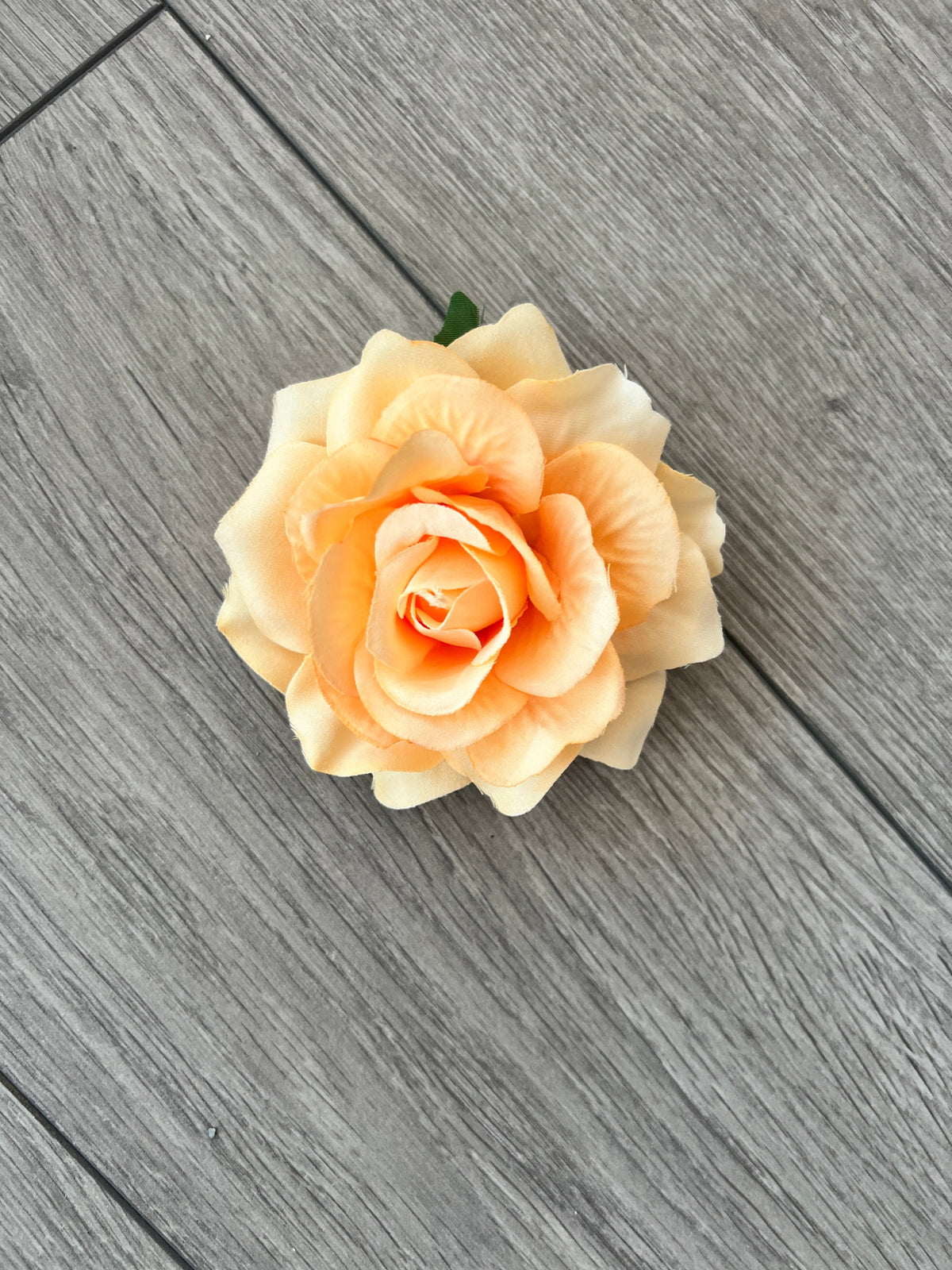 Peach Rose Hair Clip-Fascinators Direct