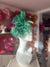 Pearlescent Emerald Chiffon Flower Fascinator With Feathers-Fascinators Direct