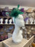 Pearlescent Green Chiffon Flower Fascinator-Fascinators Direct