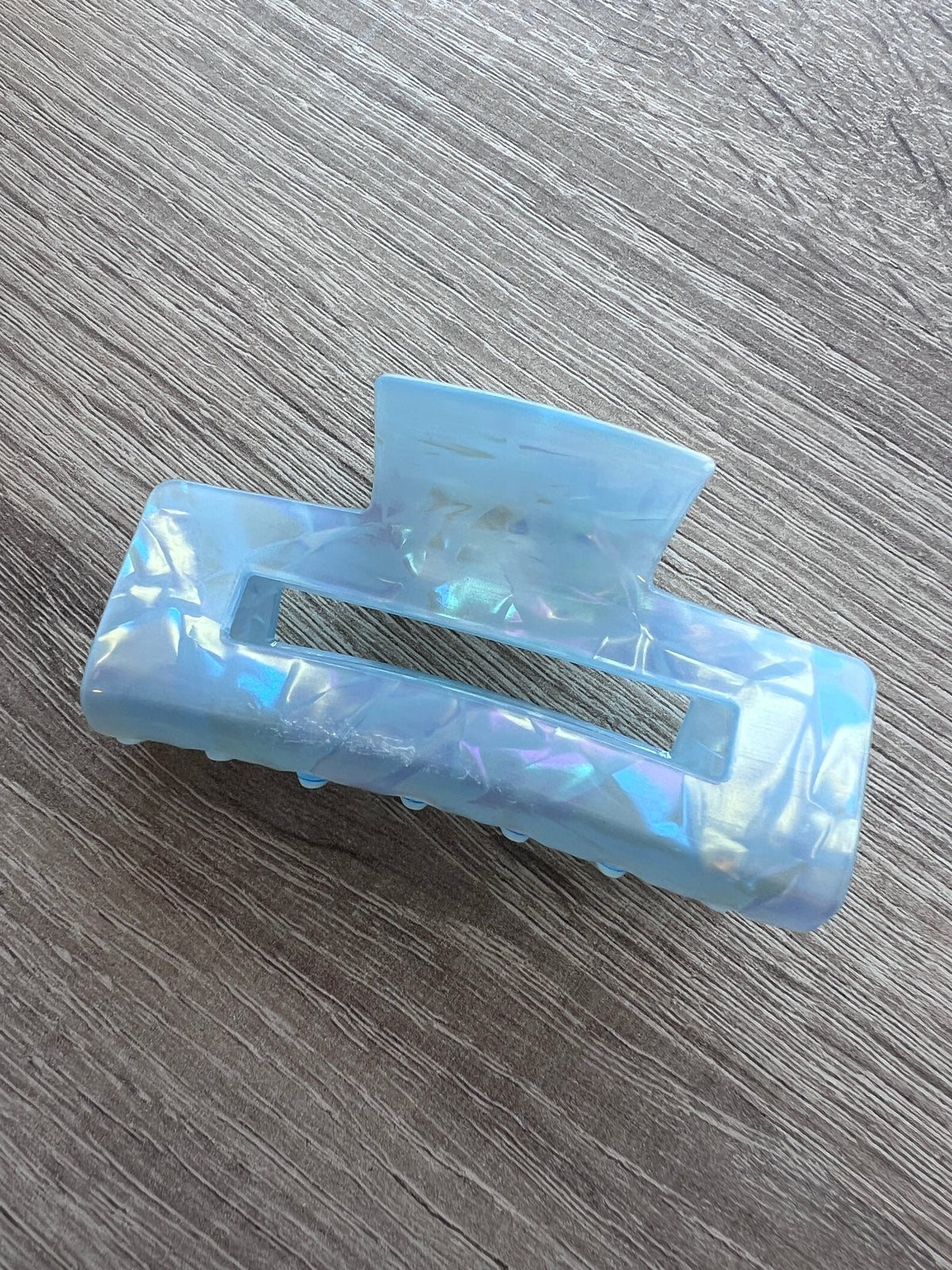 Pearlescent Hair Claw- Light Blue-Fascinators Direct