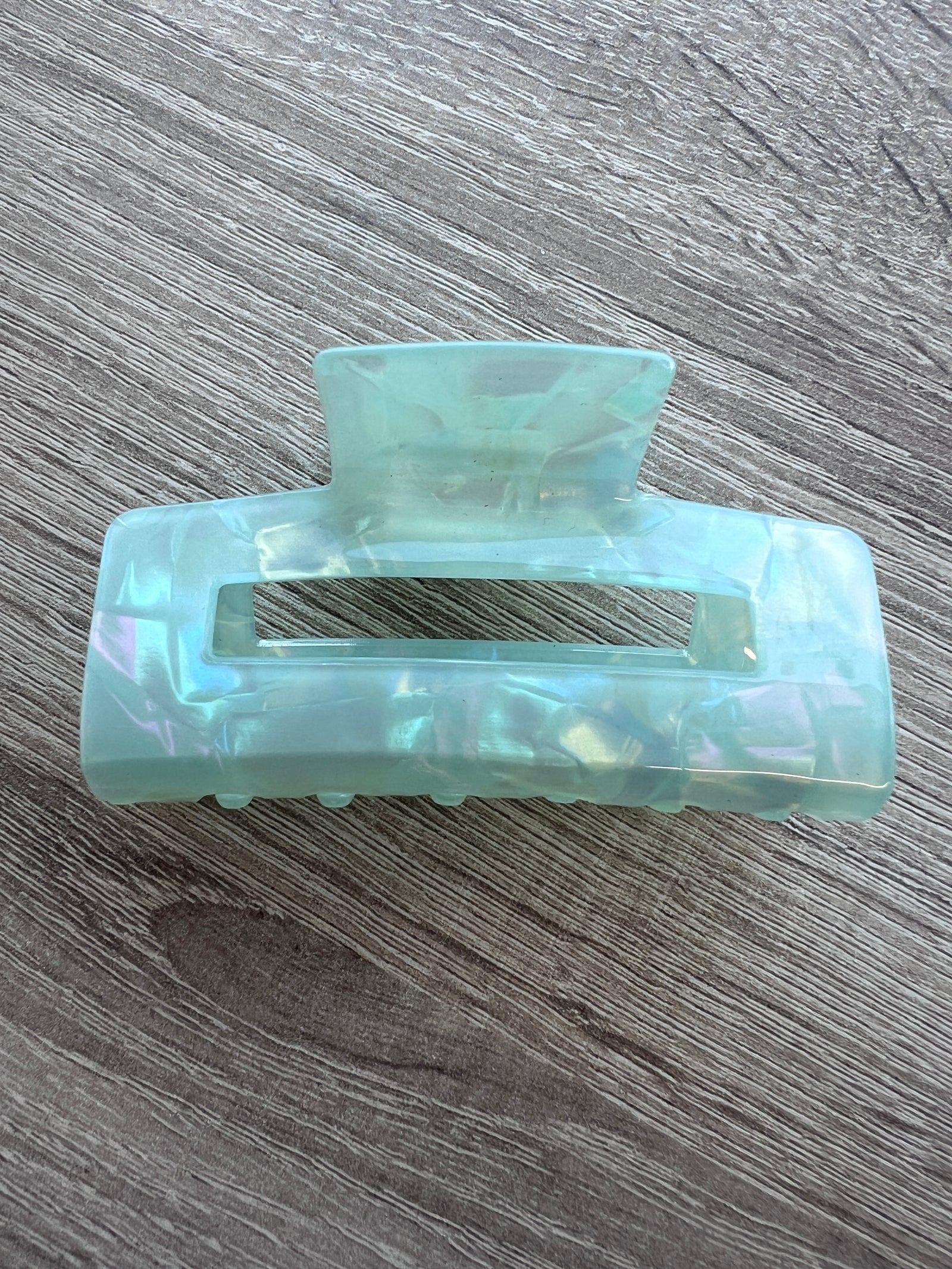 Pearlescent Hair Claw- Light Green-Fascinators Direct