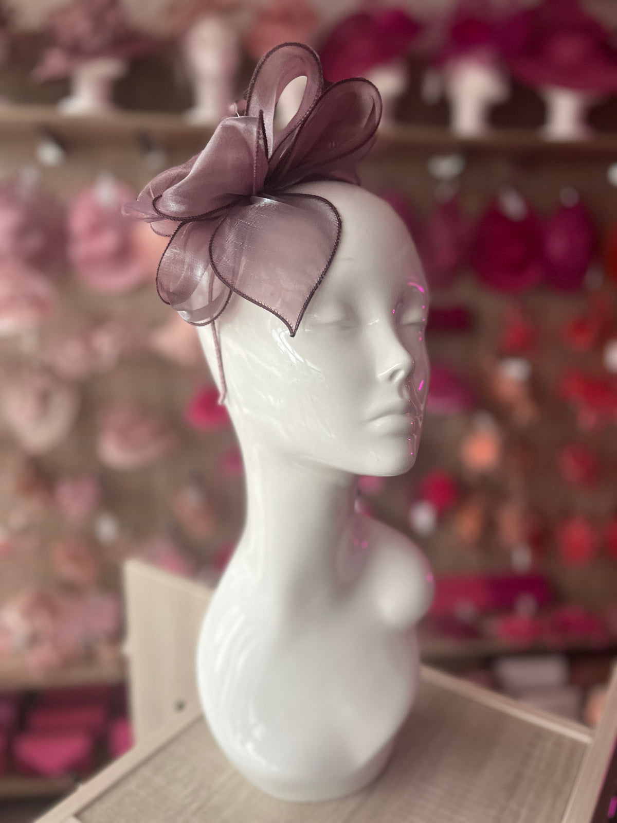 Pearlescent Organza Thistle Fascinator Headband-Fascinators Direct