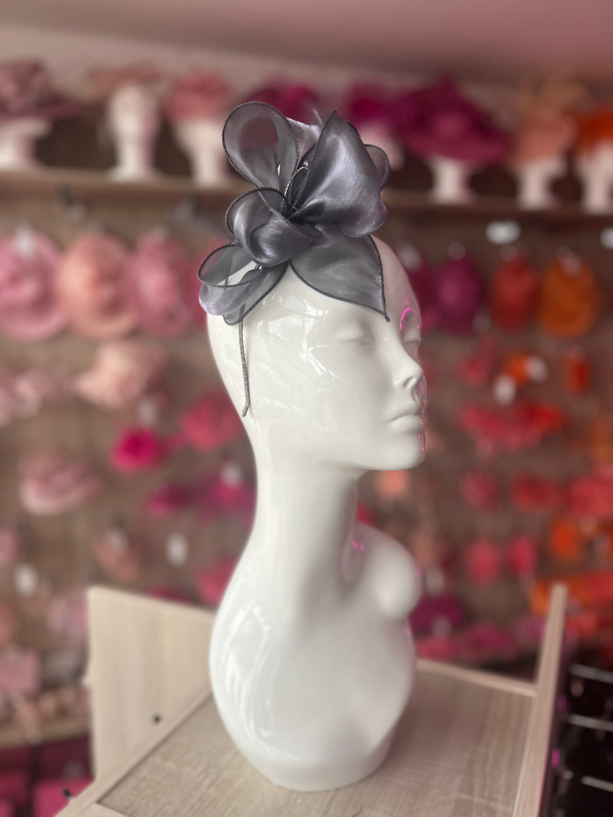 Pearlescent Organza Wisteria Fascinator Headband-Fascinators Direct
