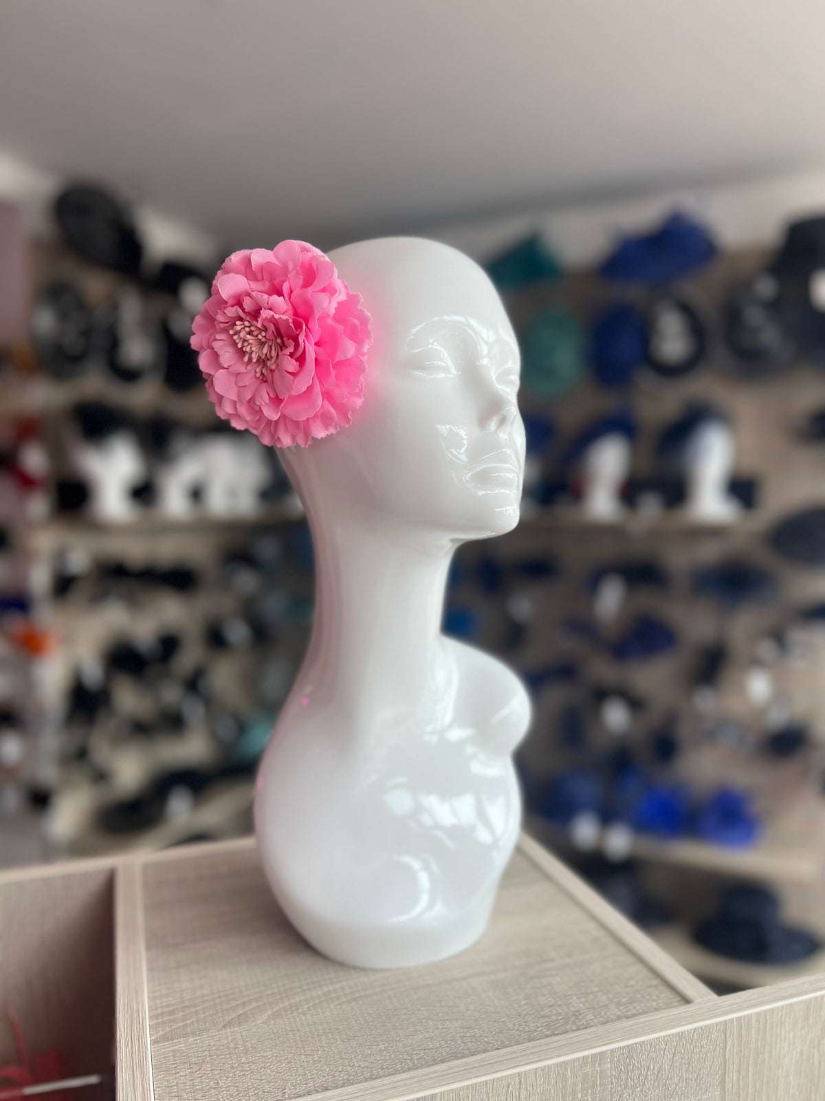 Pink Hair Flower Fascinator Clip-Fascinators Direct