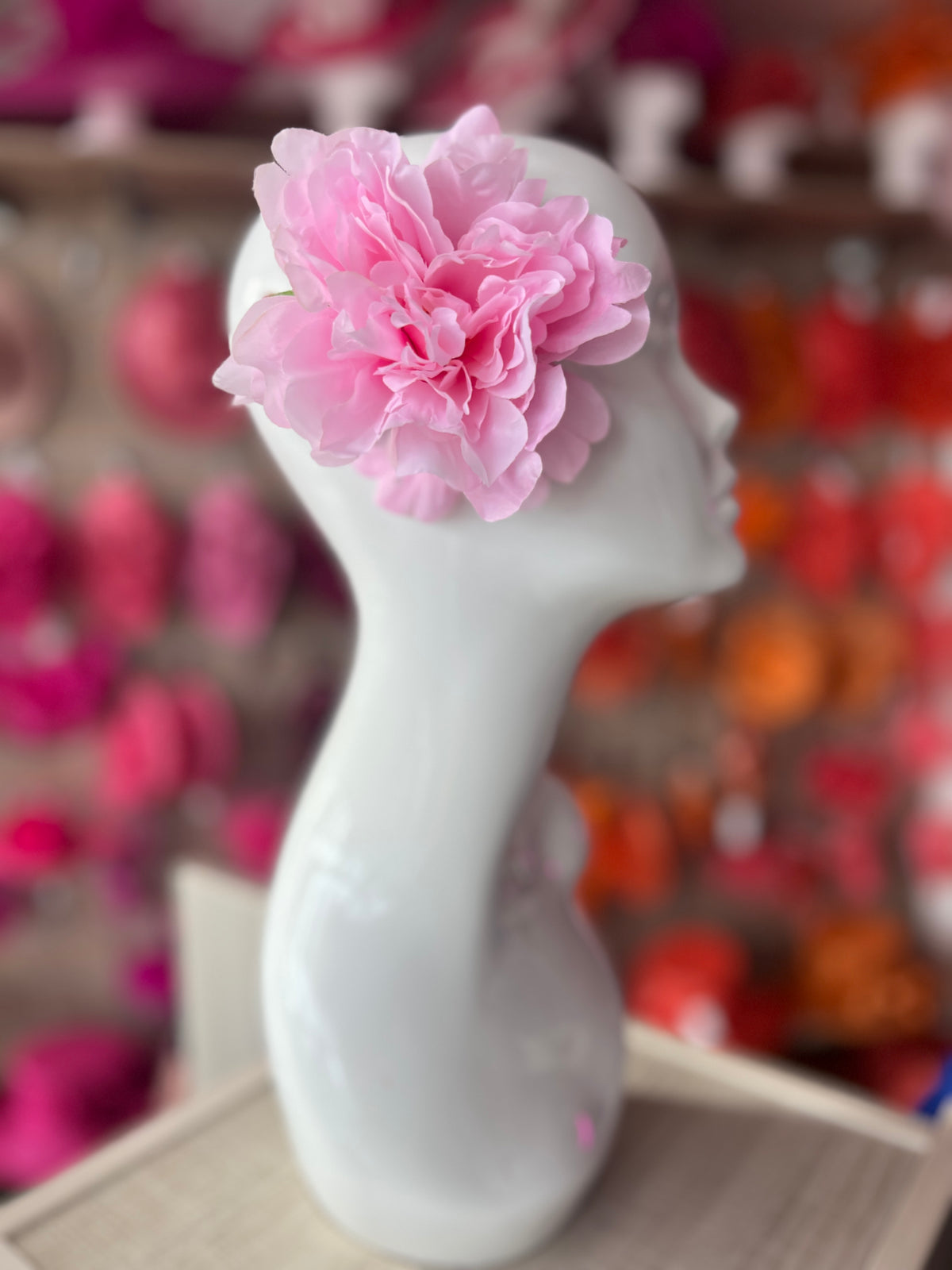 Pink Peony Hair flower-Fascinators Direct
