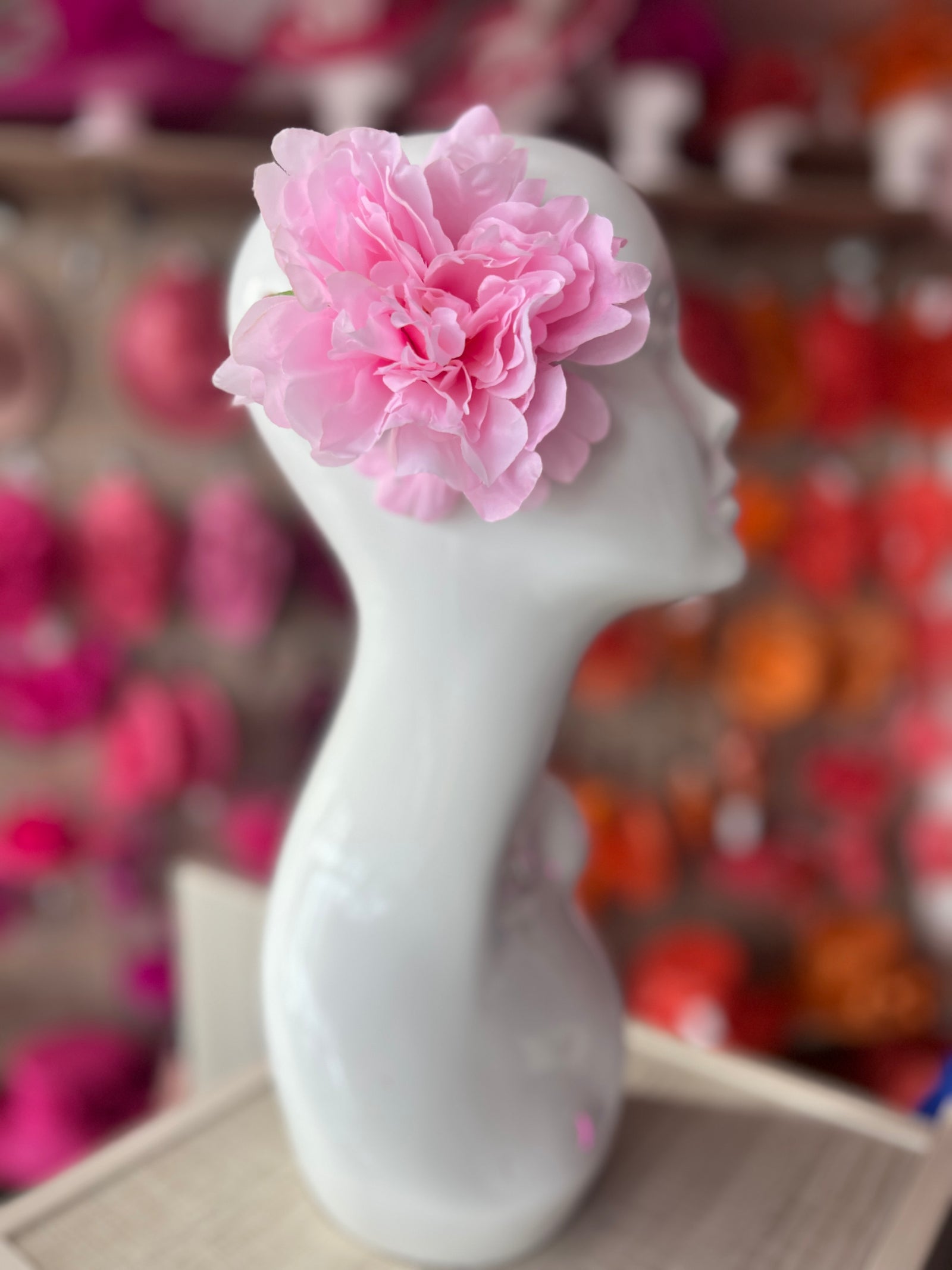 Pink Peony Hair flower-Fascinators Direct
