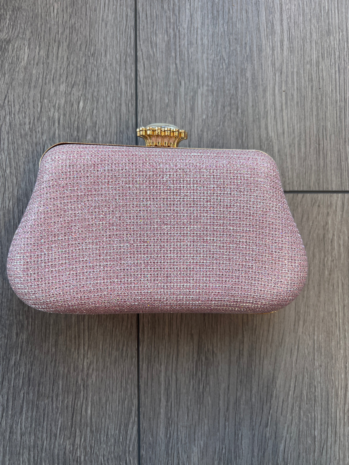 Pink Shimmer Box Clutch Bag-Fascinators Direct