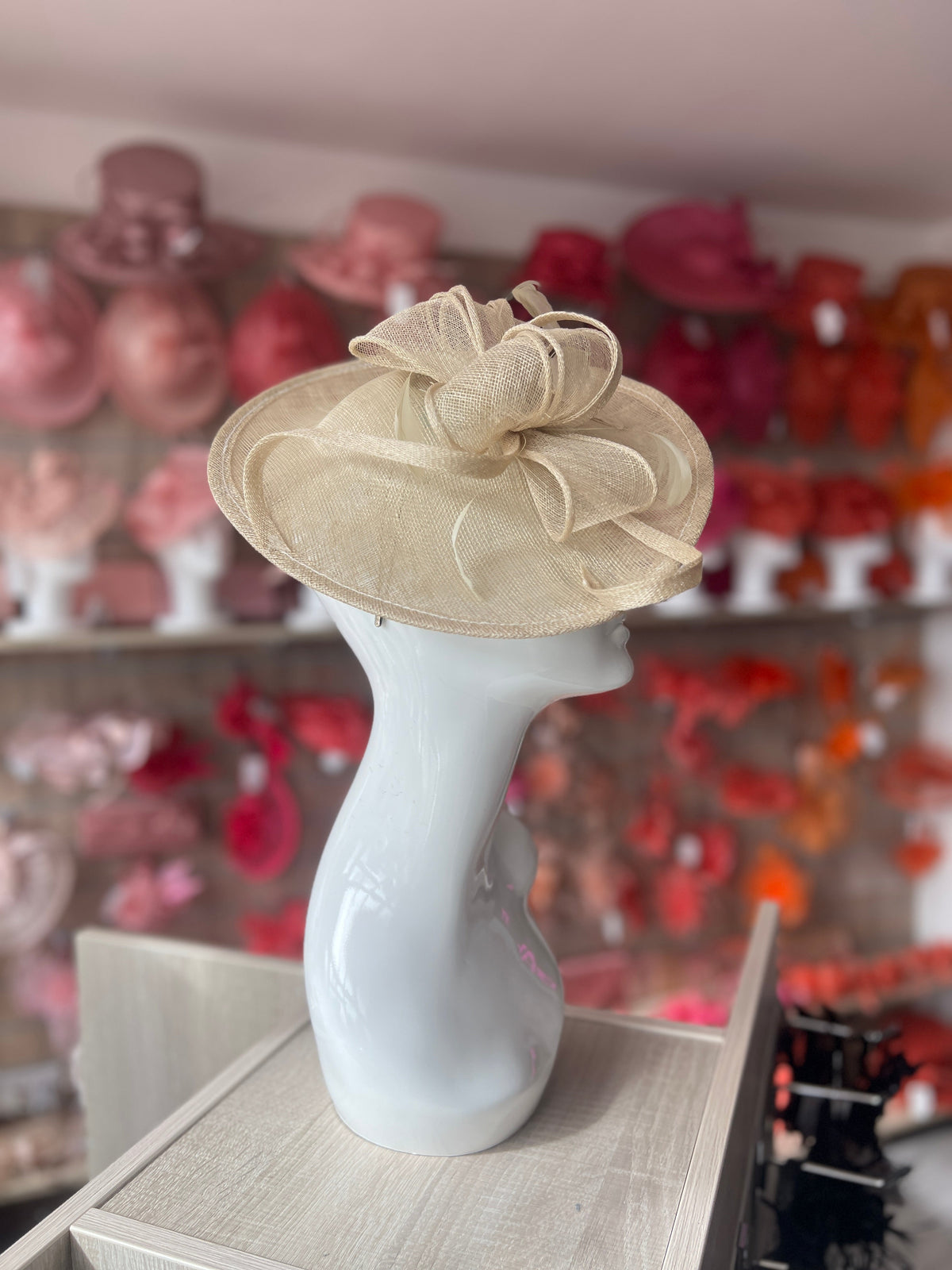 Pistachio Teardrop Disc Fascinator-Fascinators Direct