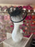 Pleated Black Headband Fascinator with Wispy Feathers-Fascinators Direct