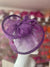 Pleated Mauve Headband Fascinator with Wispy Feathers-Fascinators Direct