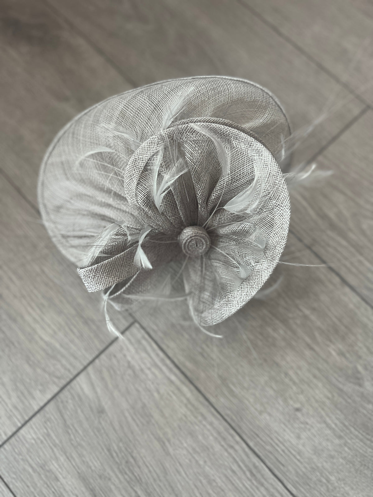 Pleated Mercury Headband Fascinator with Wispy Feathers-Fascinators Direct