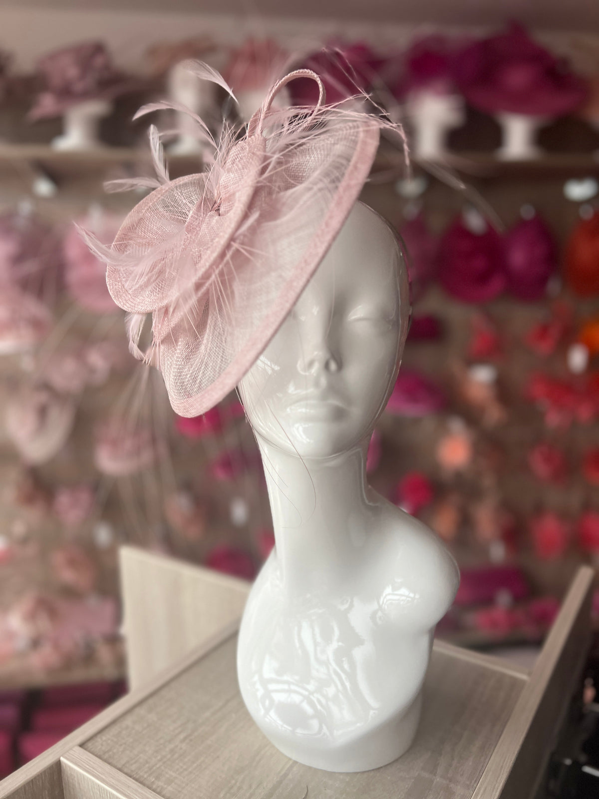 Pleated Orchid Headband Fascinator with Wispy Feathers-Fascinators Direct