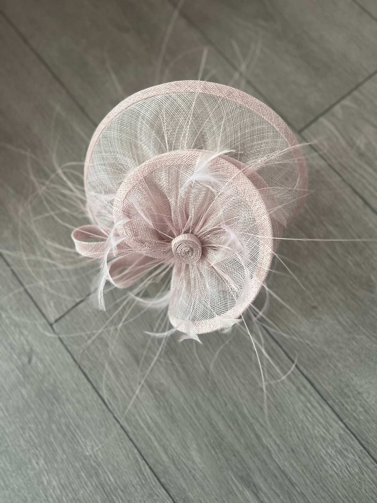 Pleated Orchid Headband Fascinator with Wispy Feathers-Fascinators Direct