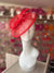 Pleated Poppy Headband Fascinator with Wispy Feathers-Fascinators Direct