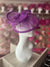 Pleated Purple Headband Fascinator with Wispy Feathers-Fascinators Direct