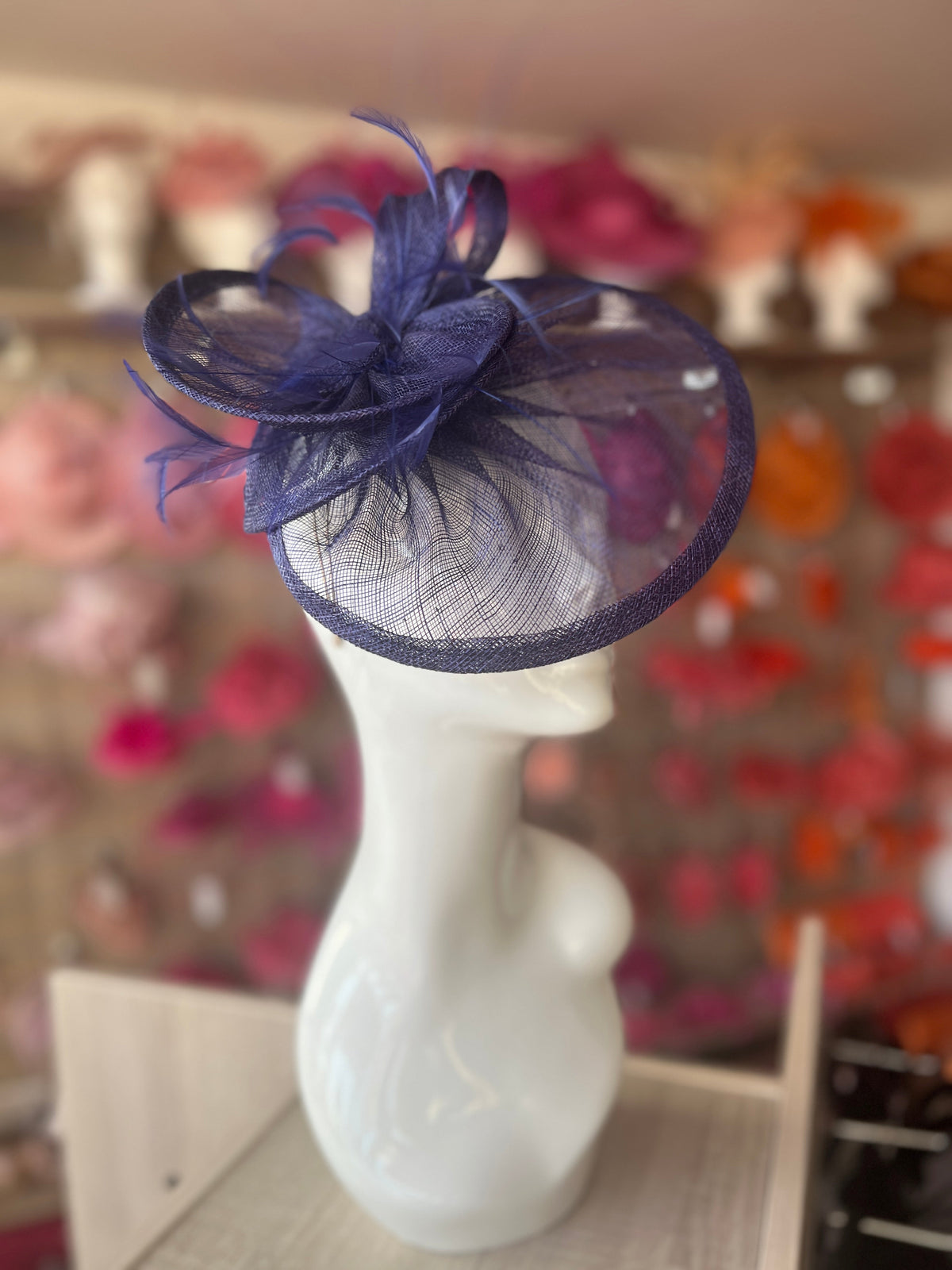 Pleated Twilight Headband Fascinator with Wispy Feathers-Fascinators Direct