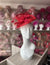 Poppy Disc Fascinator with Fabric Rose & Netting-Fascinators Direct