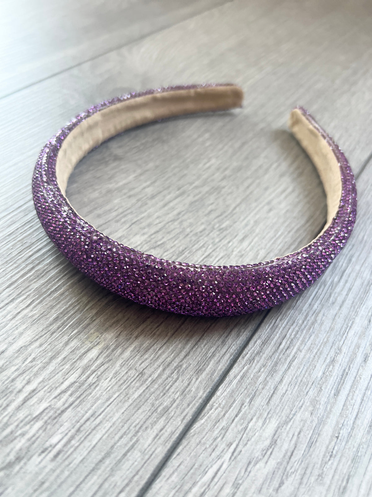 Purple Diamante Headband-Fascinators Direct