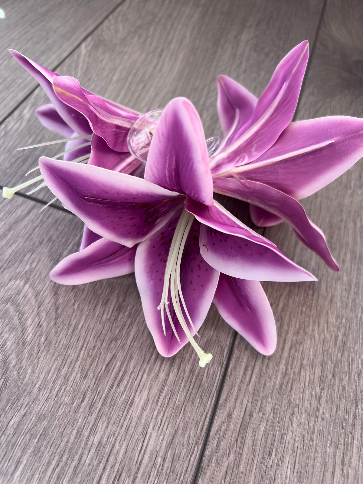 Purple Lily Flower Claw Clip-Fascinators Direct