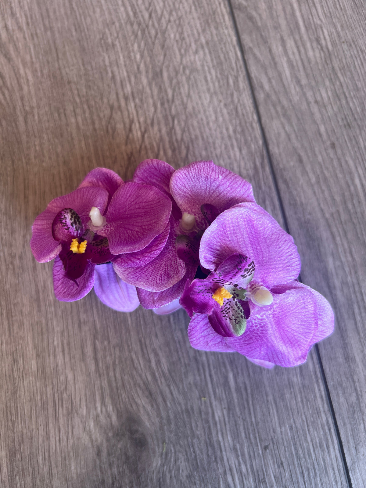 Purple Orchid Hair Claw-Fascinators Direct