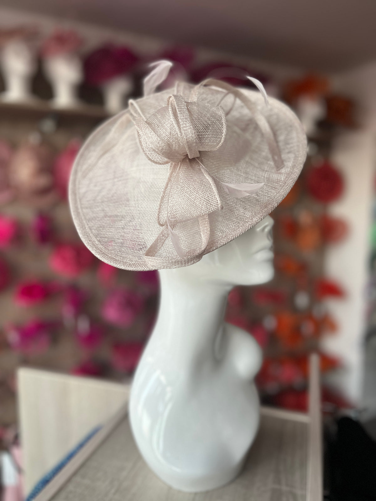 Quartz Teardrop Disc Fascinator-Fascinators Direct