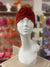 Red Glitter Turban Hat-Fascinators Direct