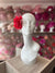 Red Hair Flower Fascinator Clip-Fascinators Direct