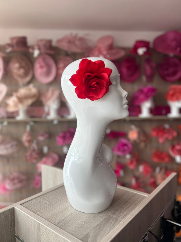 Red Rose Hair Clip
