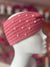 Rose Pink Knitted Headband Ear Warmer With Assorted Pearls-Fascinators Direct