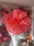 Salmon Pillbox Fascinator With Flower-Fascinators Direct