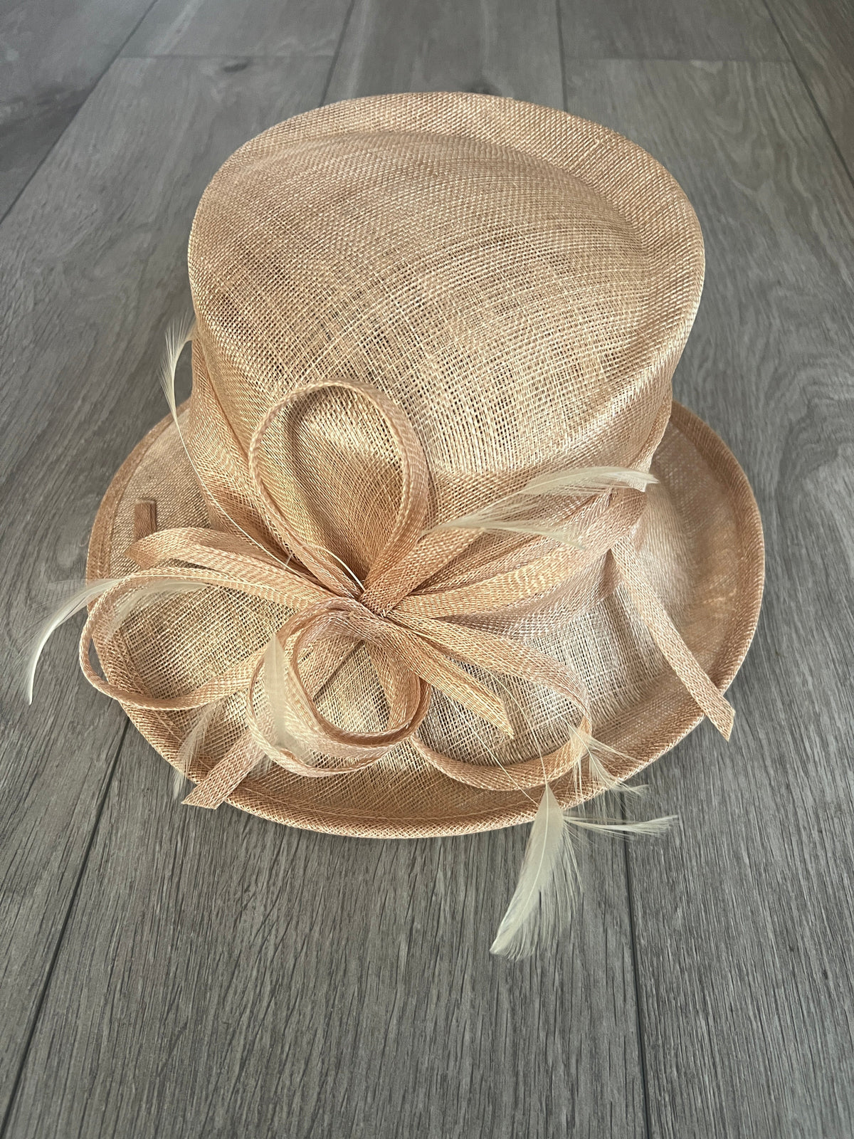 Short Brim Almond Occasion Hat-Fascinators Direct