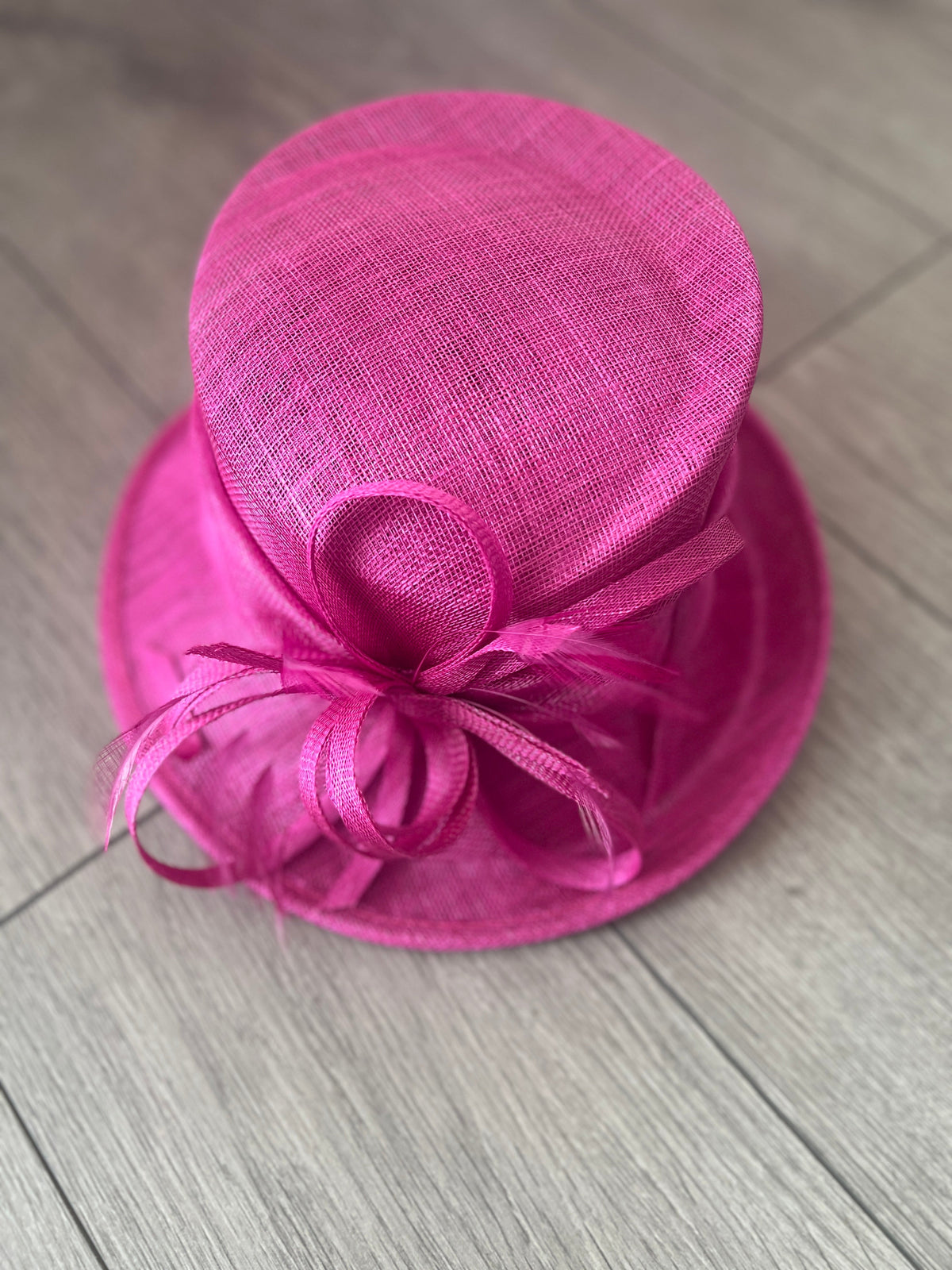 Short Brim Fuchsia Occasion Hat-Fascinators Direct