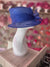 Short Brim Sapphire Occasion Hat-Fascinators Direct