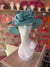 Short Brim Turquoise Occasion Hat-Fascinators Direct