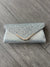 Silver Glitter Clutch Bag-Fascinators Direct