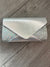 Silver Glitter Envelope Clutch Bag-Fascinators Direct