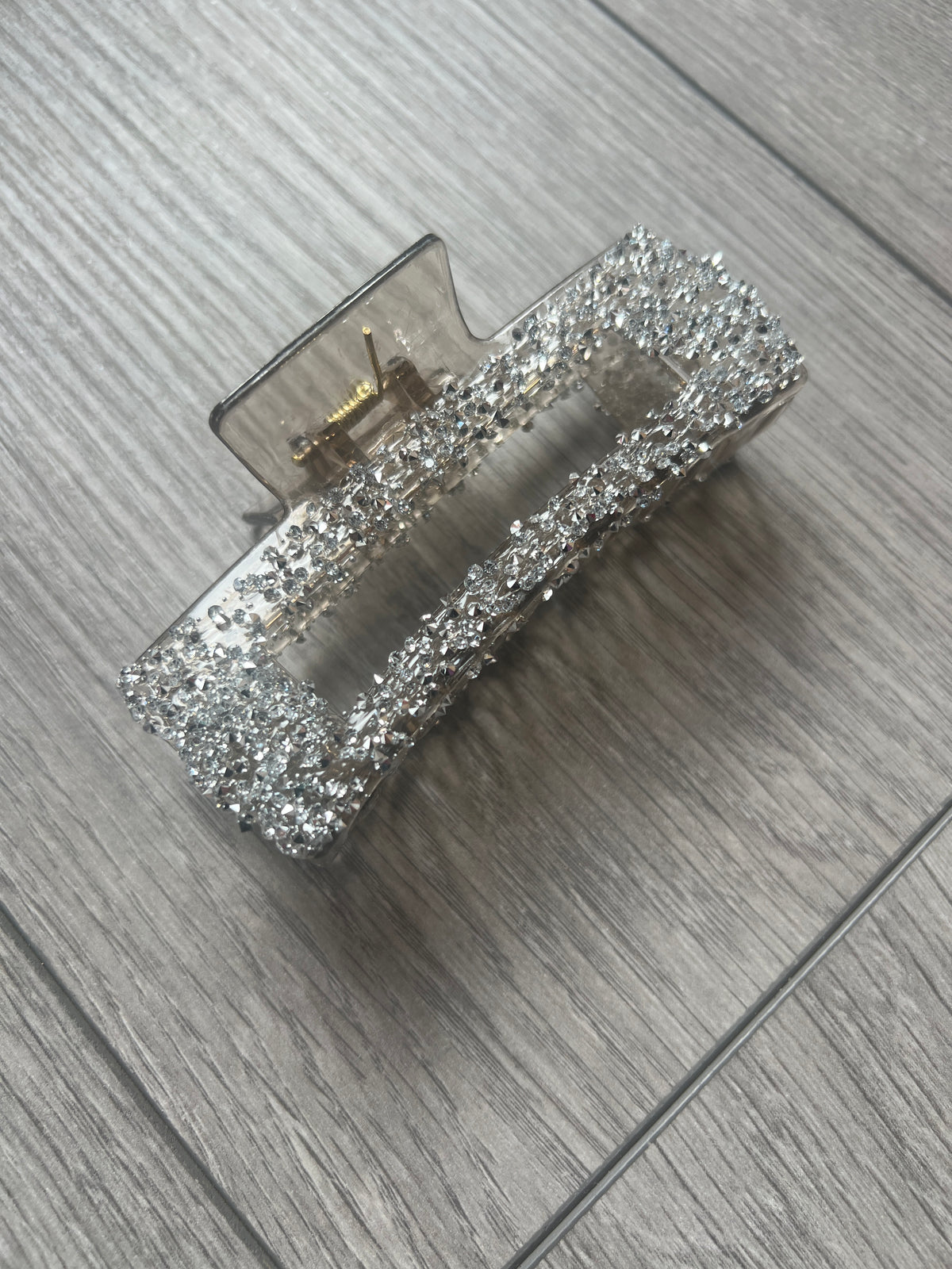 Silver Rhinestone Hair Claw-Fascinators Direct