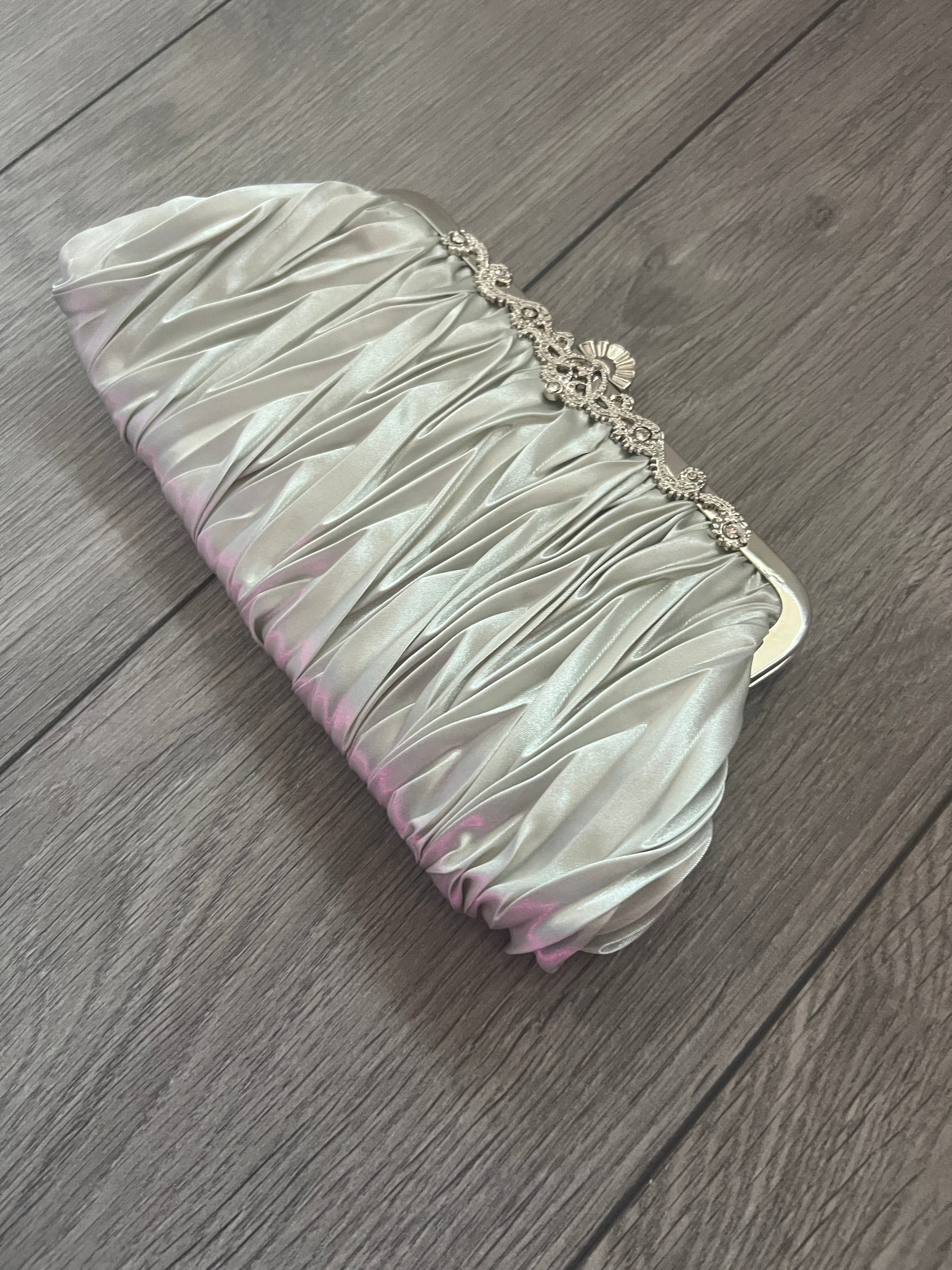 Pale grey clutch bag uk on sale