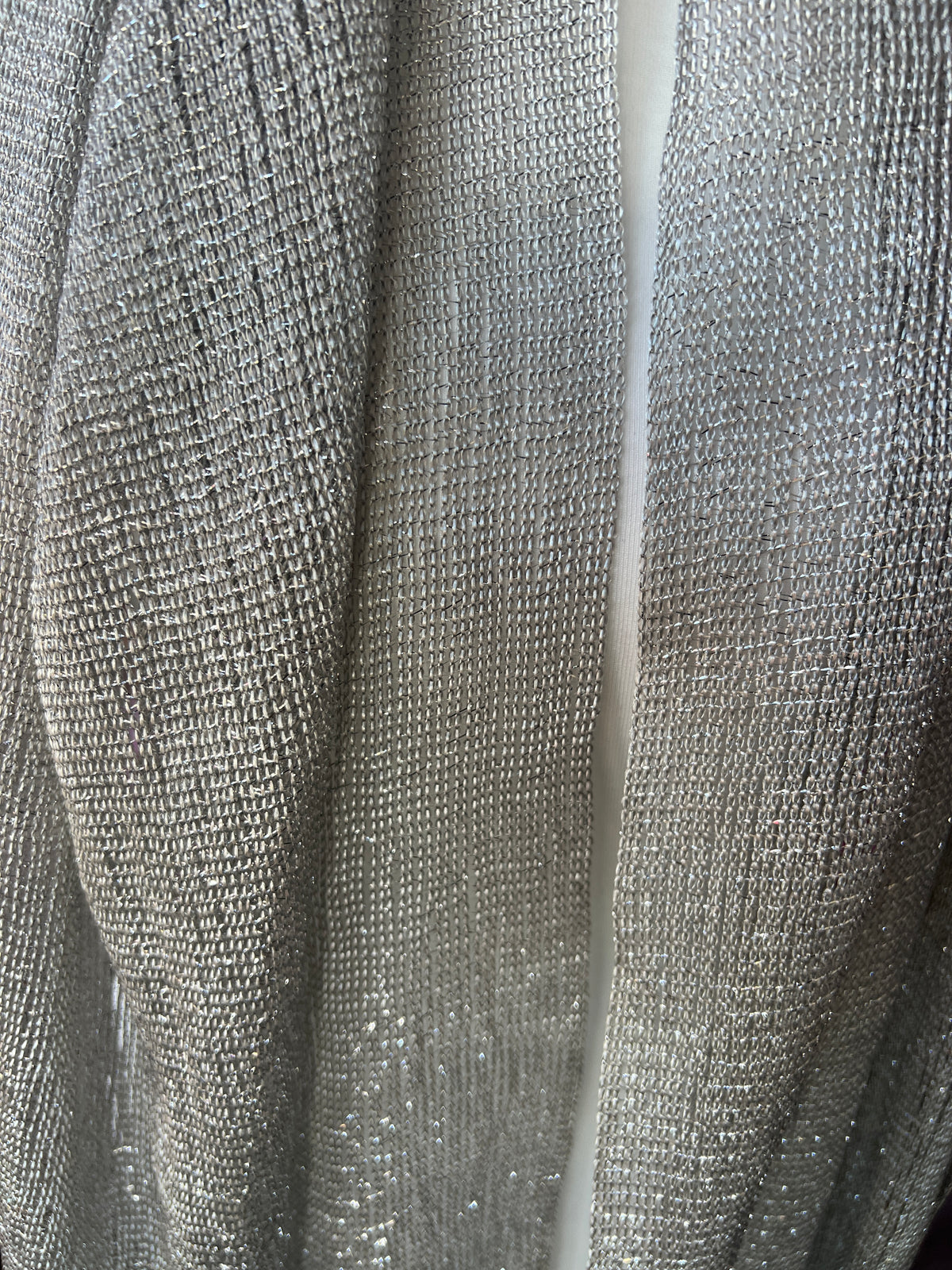 Silver Shimmer Scarf-Fascinators Direct