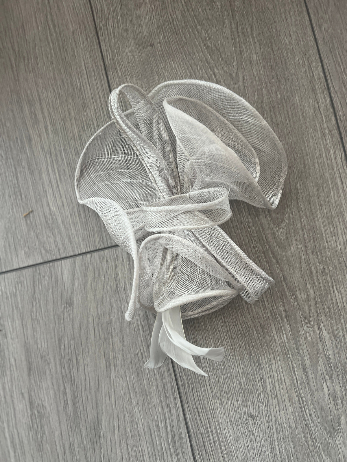 Silver Trumpet Flower Fascinator-Fascinators Direct