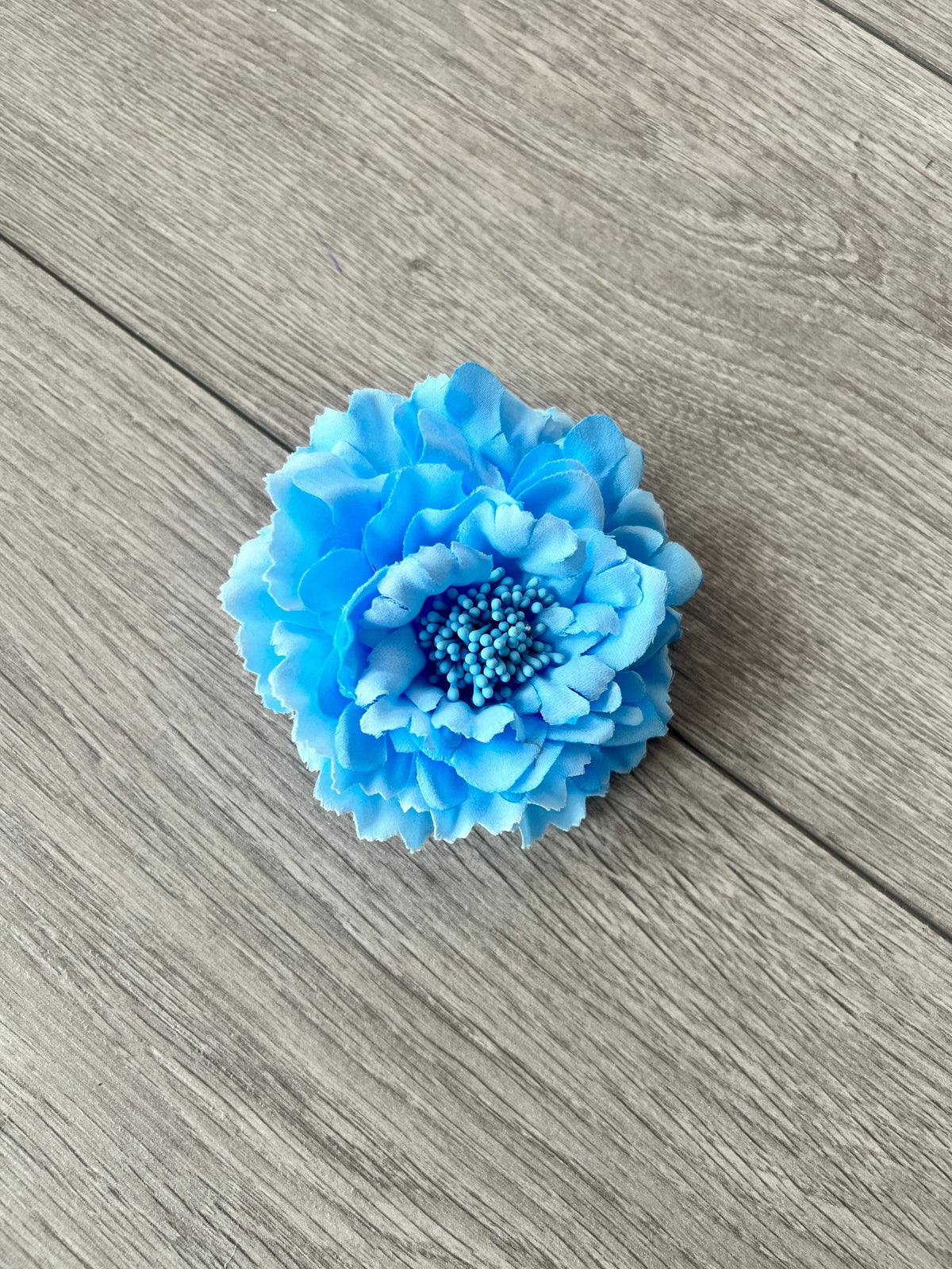Sky Blue Hair Flower Fascinator Clip-Fascinators Direct
