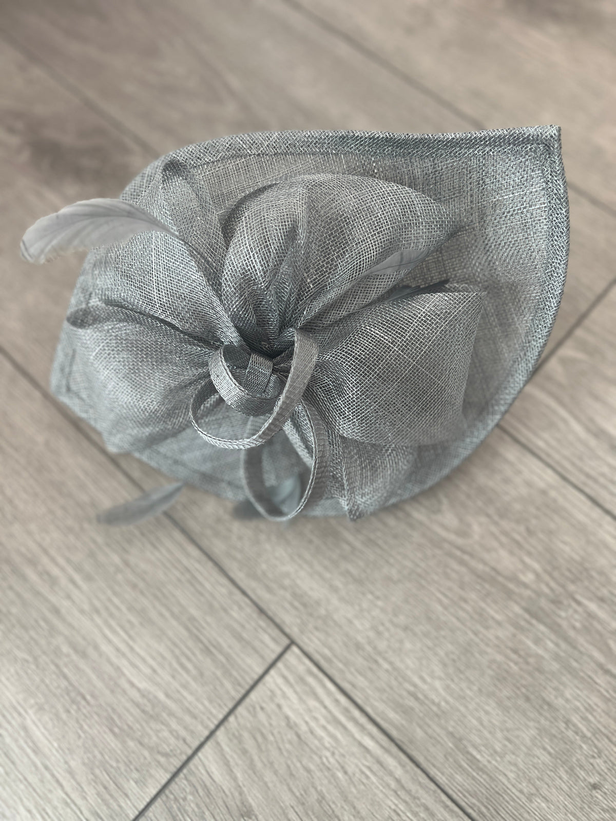 Slate Disc Fascinator with Decorative Bow-Fascinators Direct